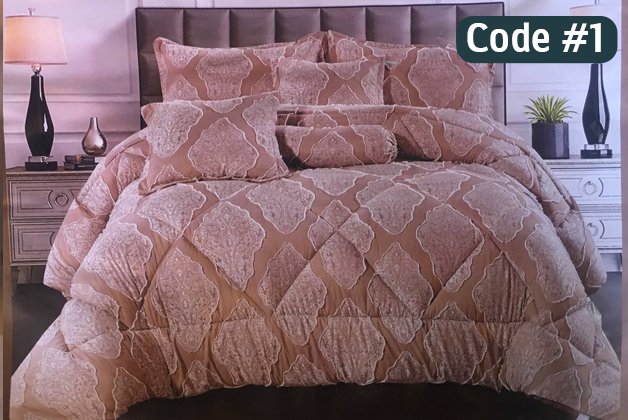 Seven (7) Pcs Comforter set/ Item #24